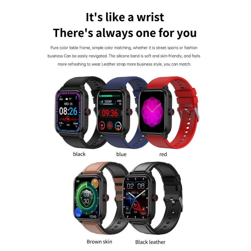 ET540 Smartwatch Fitness Tracker: Blutzucker EKG Bluetooth-Anruf Medizinische KI-Diagnose 1.85