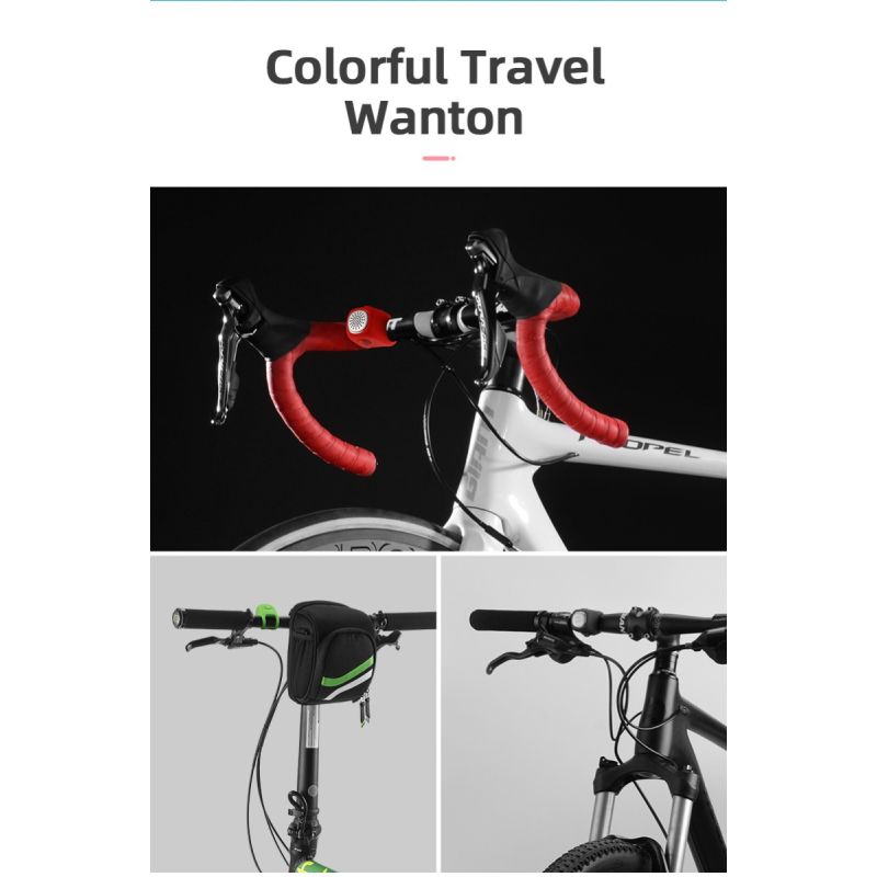 ROCKBROS Elektrische Fahrradklingel 110 dB Kristallklarer Warnton Regenfest MTB Fahrradzubehör Sicherheit Radfahren