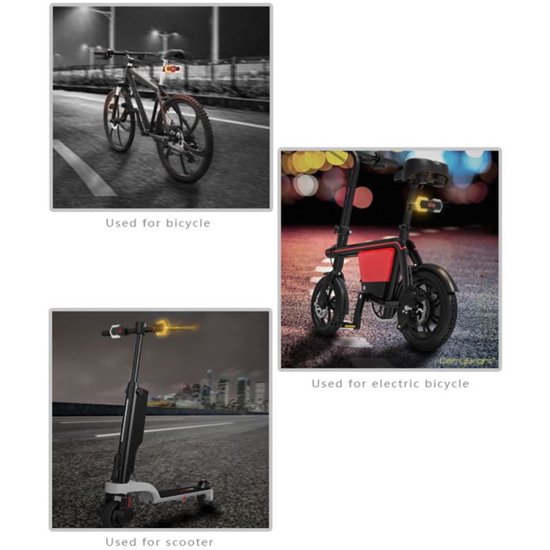 Entdecken Sie das wasserdichte CarryBright CBX4 Fahrrad-Blinkerlicht mit Hupe und smarter Fernbedienung für Sicherheit