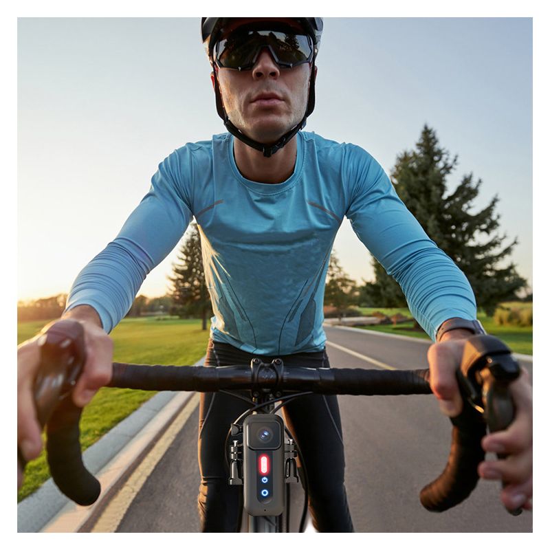 1080P Fahrradrecorder mit Fahrradrücklicht und HD-Videoaufnahme Multifunktionale Kamera für Fahrrad-Sicherheit