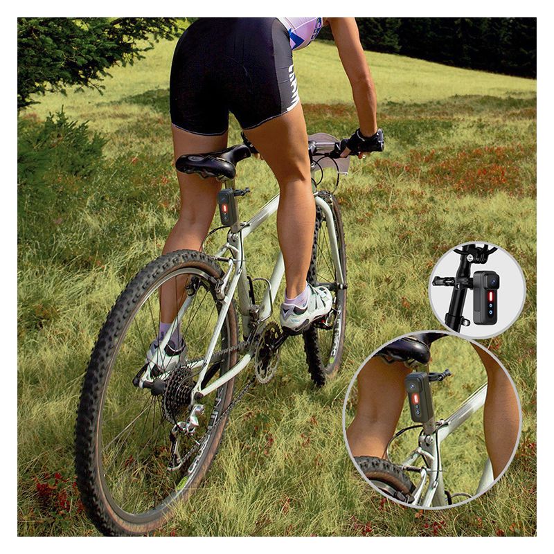 1080P Fahrradrecorder mit Fahrradrücklicht und HD-Videoaufnahme Multifunktionale Kamera für Fahrrad-Sicherheit