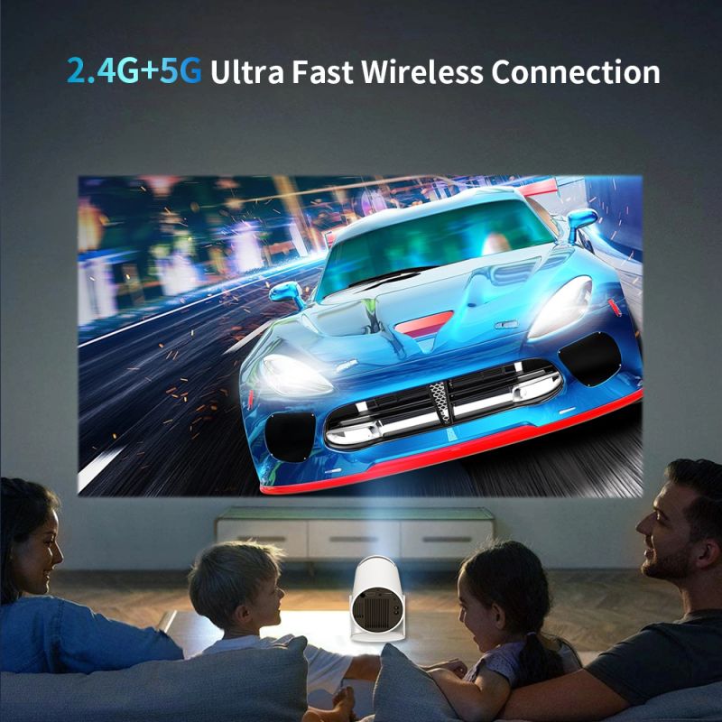 HY300 Android Projektor Tragbarer WiFi Smart Projektor 720P Full HD Heimkino Büro Vielseitiger Mini Projektor