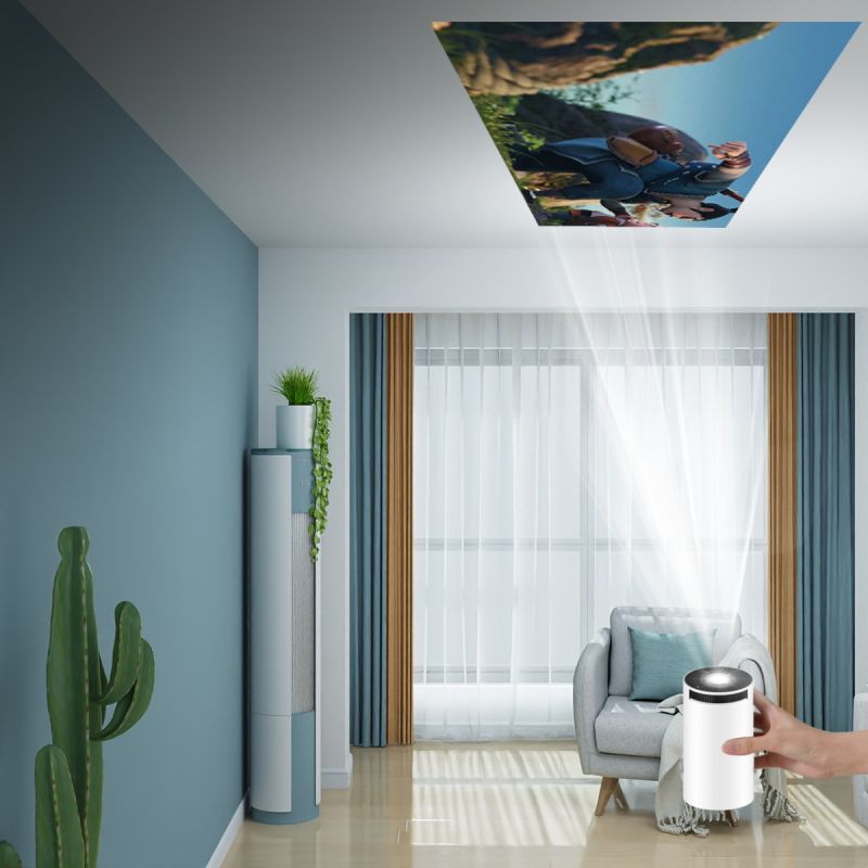 HY300 Android Projektor Tragbarer WiFi Smart Projektor 720P Full HD Heimkino Büro Vielseitiger Mini Projektor