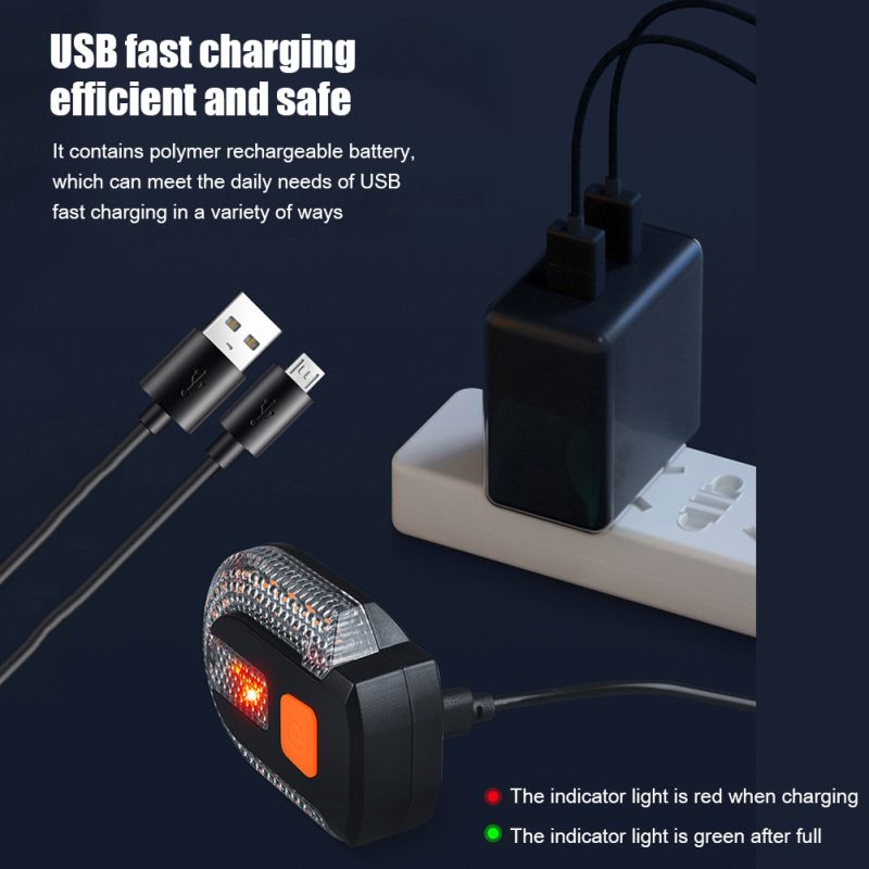 Fahrradblinker Rücklicht LED USB aufladbar Drahtlose Fahrradlichter für Fahrradsicherheit und Sichtbarkeit