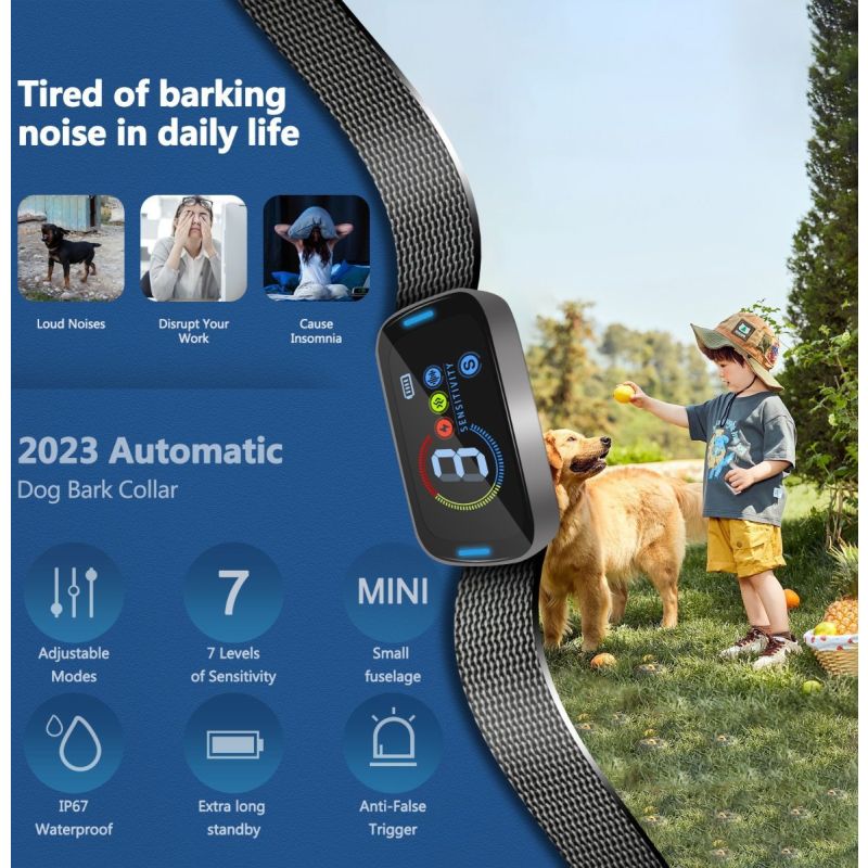 Innovatives Ultraschall Hundetrainingshalsband mit Anti-Bell-Technologie für effektive und sanfte Bellkontrolle