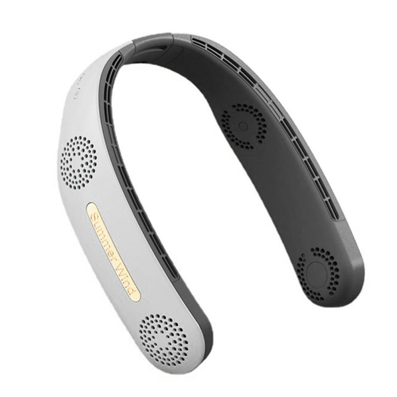 Tragbarer Nackenventilator Elektrisch Kabellos Ergonomisch Leicht Wiederaufladbar USB Kühlung Outdoor-Sport