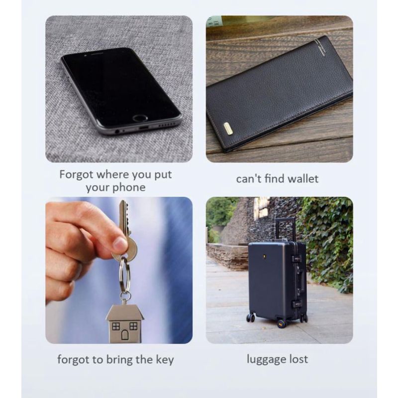 Mini GPS Tracker Bluetooth 4.0 Smart Locator Kompaktes Design Haustier Tracker mit iSearching App und One Touch Find