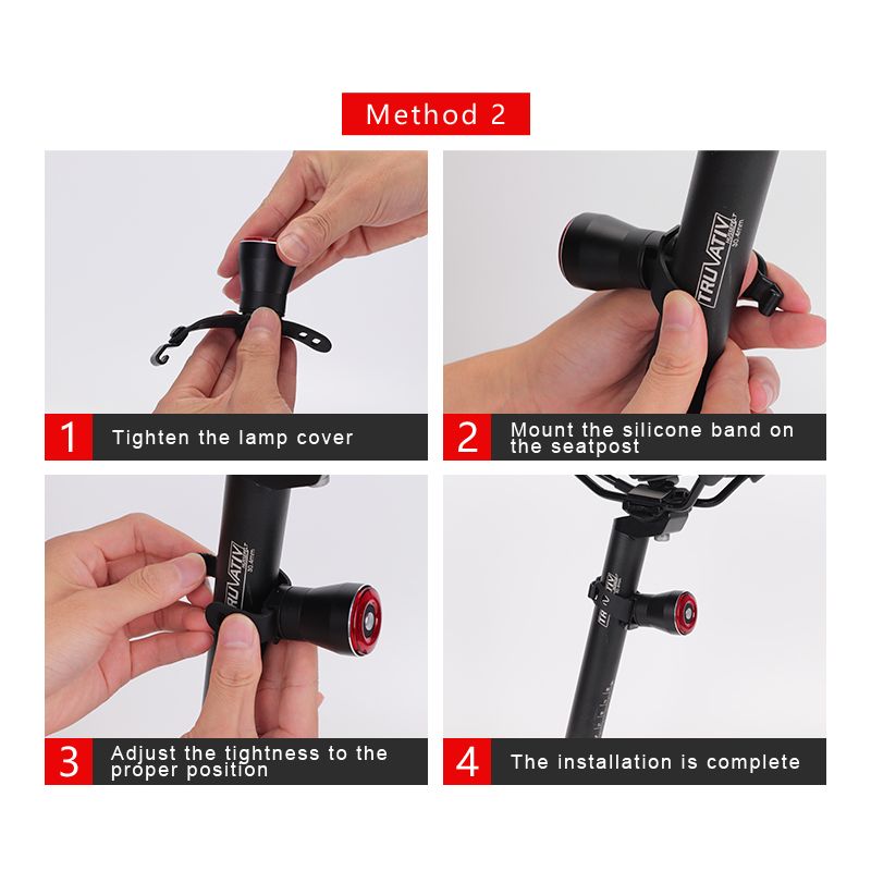 ANTUSI Q5 Smart Fahrrad Rücklicht mit Auto Start Stopp und Bremserkennung IPx6 wasserdicht für Stadtradfahren