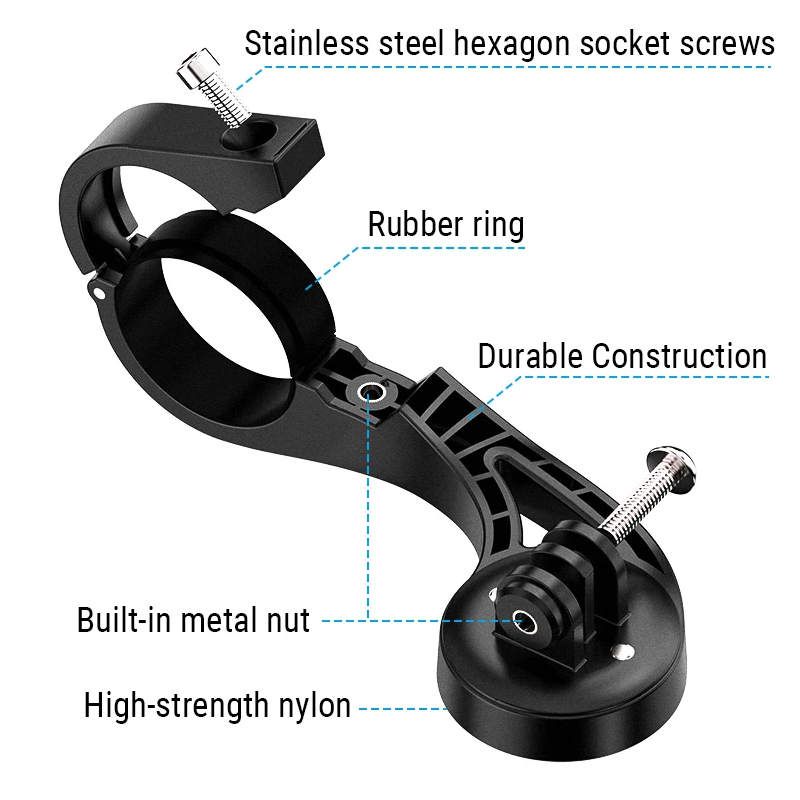 TOWILD AS90 Fahrradlenkerhalterung: Computer & Licht Halterung für Rennrad/MTB. Werkzeuglose Montage!