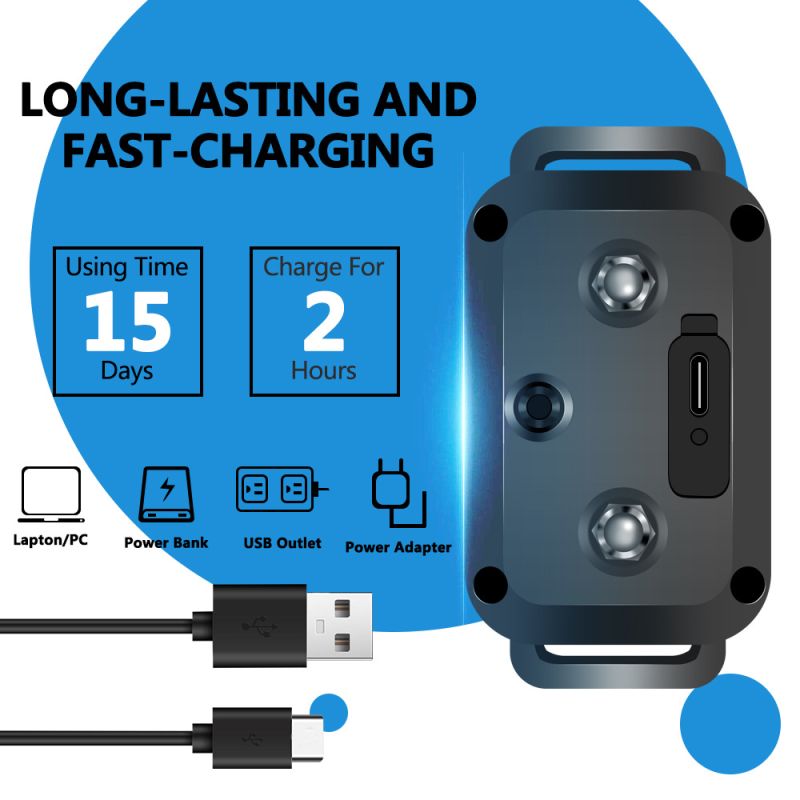 Intelligentes wasserdichtes Antibell-Hundehalsband wiederaufladbarer Rindenstopper mit einstellbaren Trainingsmodi