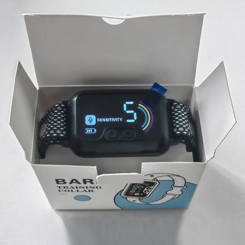 Intelligentes wasserdichtes Antibell-Hundehalsband wiederaufladbarer Rindenstopper mit einstellbaren Trainingsmodi