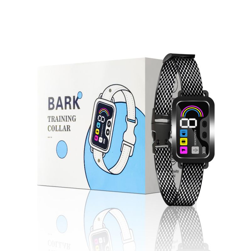 Intelligentes wasserdichtes Antibell-Hundehalsband wiederaufladbarer Rindenstopper mit einstellbaren Trainingsmodi