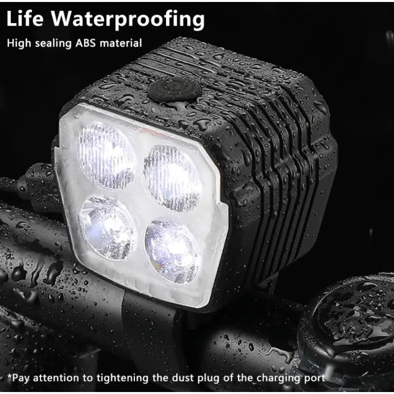 Fahrradlicht Hupe 2-in-1 MTB, USB wiederaufladbar Vorderlicht LED Fahrradzubehör Mountainbike Licht laute Fahrradklingel