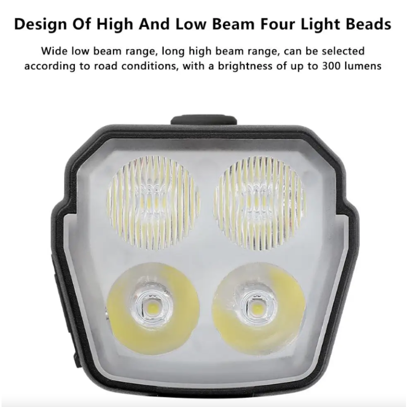 Fahrradlicht Hupe 2-in-1 MTB, USB wiederaufladbar Vorderlicht LED Fahrradzubehör Mountainbike Licht laute Fahrradklingel