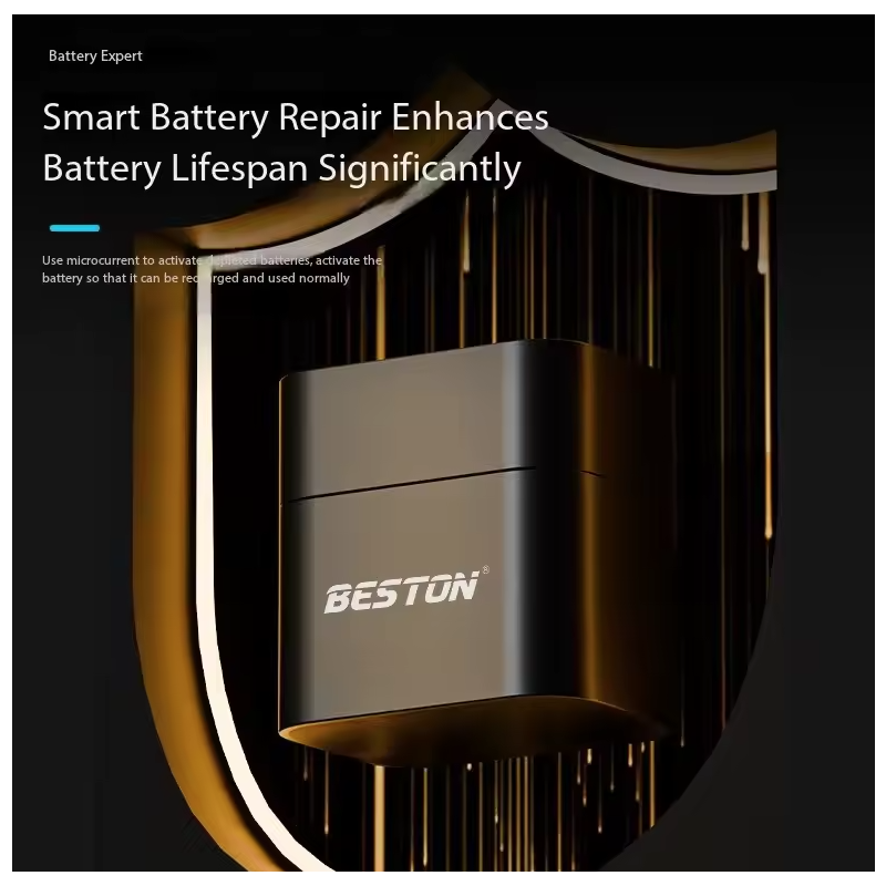 Beston Smart Ladegerät-Set | 8x AA 1.5V Lithium Akkus | Schnellladung mit Überladeschutz