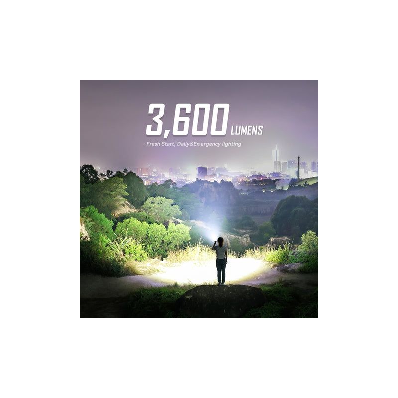 IMALENT BL50 LED Taschenlampe 3600 Lumen Typ-C wiederaufladbar OLED Display für Outdoor-Abenteuer und mehr