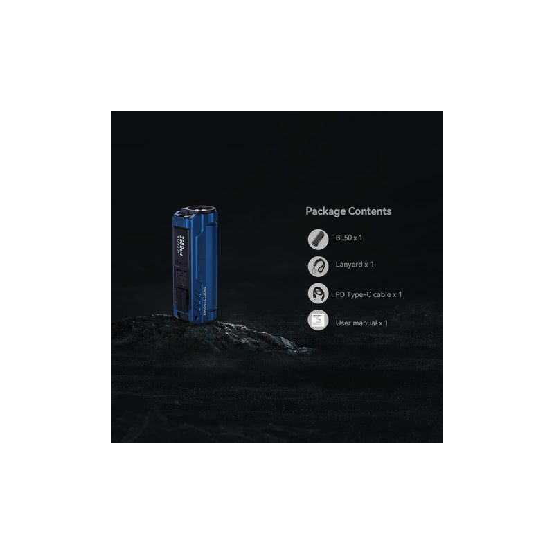 IMALENT BL50 LED Taschenlampe 3600 Lumen Typ-C wiederaufladbar OLED Display für Outdoor-Abenteuer und mehr