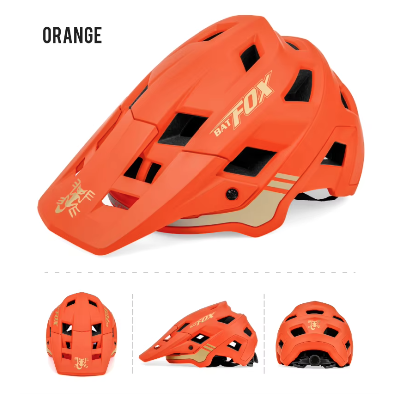 BATFOX Fahrradhelm Mountainbike-Helm für Erwachsene und Jugendliche Leichter verstellbarer Helm in Farben