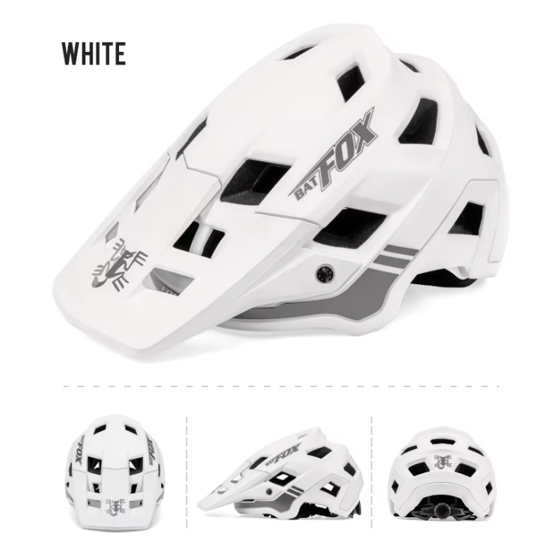 BATFOX Fahrradhelm Mountainbike-Helm für Erwachsene und Jugendliche Leichter verstellbarer Helm in Farben