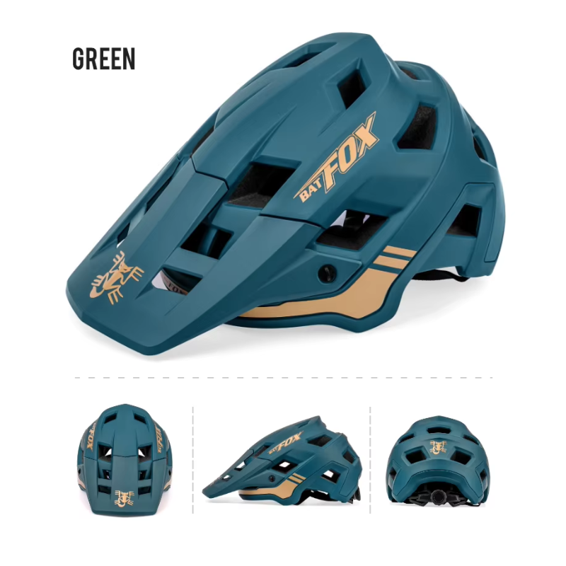 BATFOX Fahrradhelm Mountainbike-Helm für Erwachsene und Jugendliche Leichter verstellbarer Helm in Farben