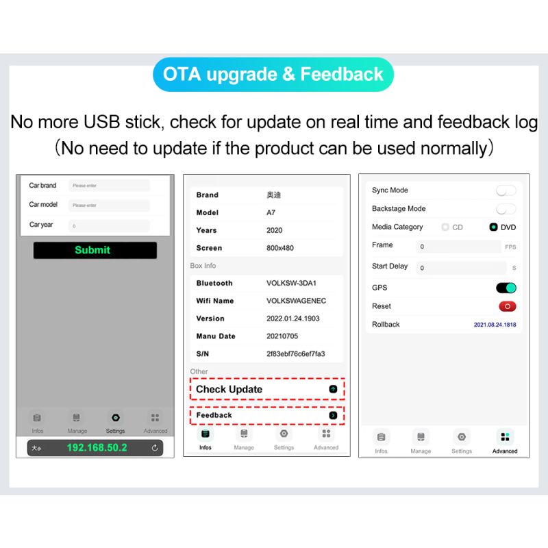 CarlinKit 4.0 Wireless CarPlay Box Plug and Play In-Car-Technologie für Audi CarPlay Intuitive Bedienung