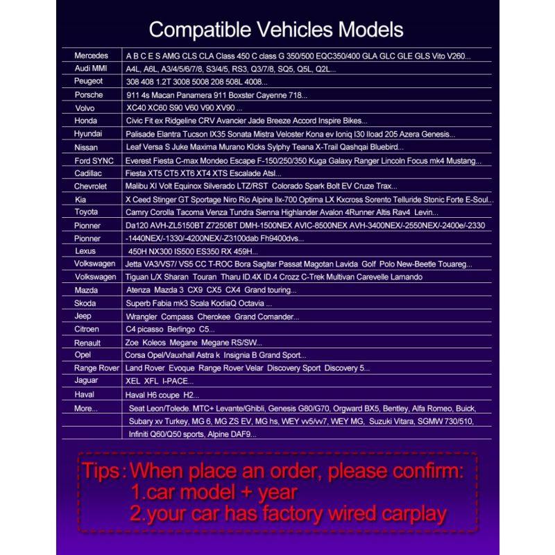 CarlinKit 4.0 Wireless CarPlay Box Plug and Play In-Car-Technologie für Audi CarPlay Intuitive Bedienung