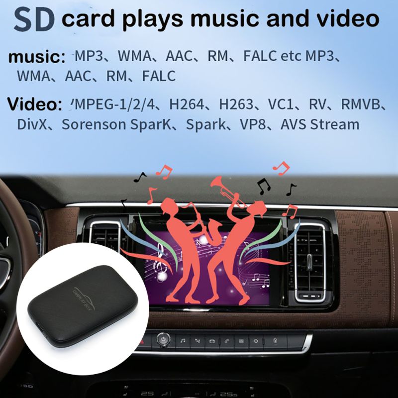 Carplay Box Wireless Android Auto Adapter Multimedia Video Box für YouTube Netflix Unterhaltung im Auto