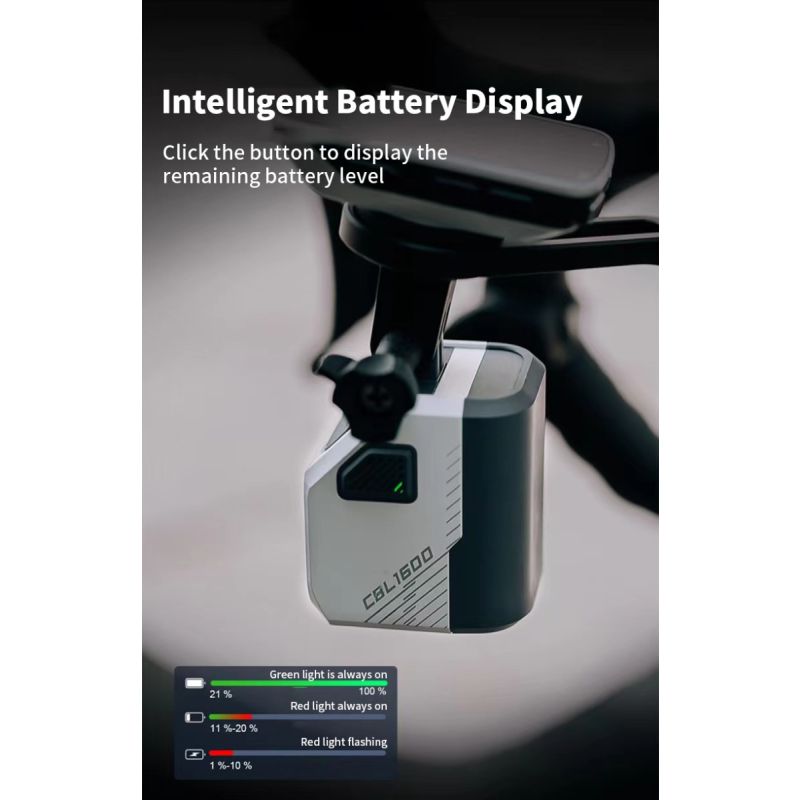 Magicshine CBL1600 Fahrradlicht 1600 Lumen innovatives Design für sichere Nachtfahrten Fernbedienung Zubehör