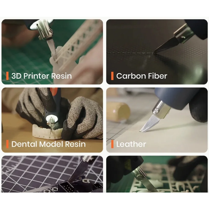 Chawke 65W Ultraschallmesser mit Kohlenstoffstahlklinge - Präzises Schneiden für 3D-Druck, Textil & Handwerk