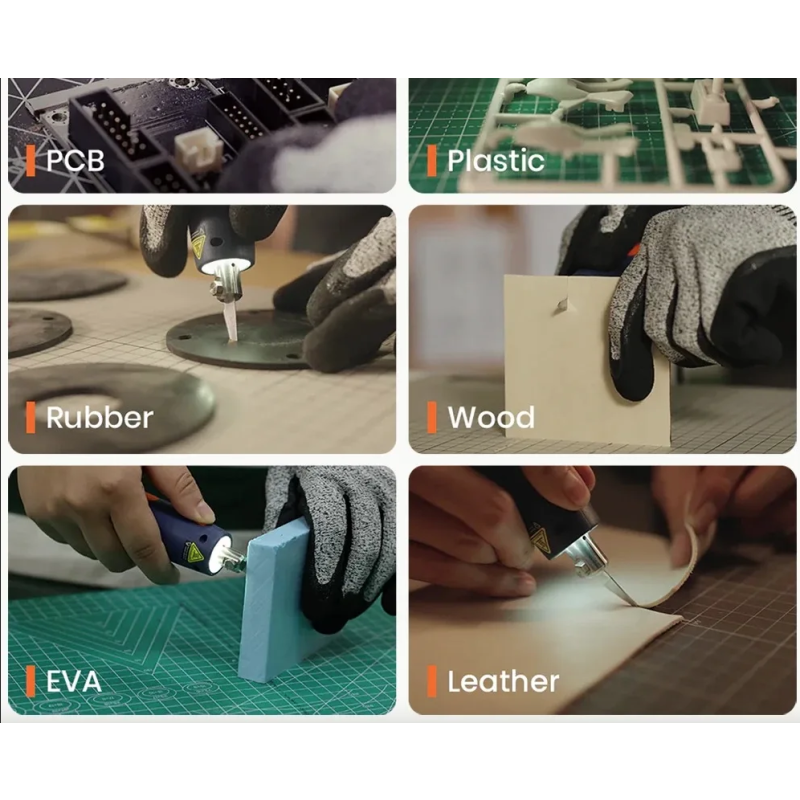 Chawke 65W Ultraschallmesser mit Kohlenstoffstahlklinge - Präzises Schneiden für 3D-Druck, Textil & Handwerk