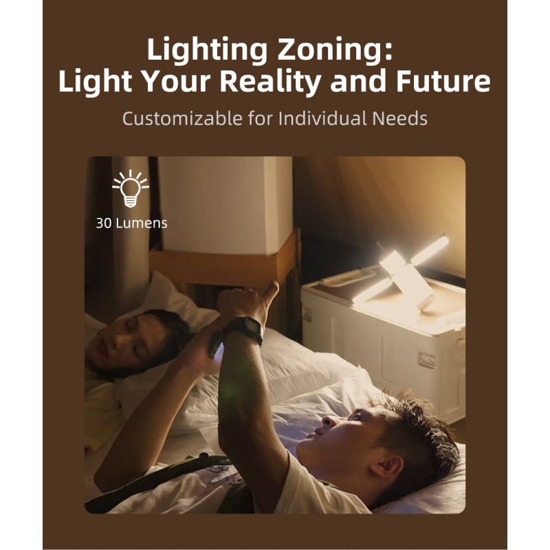 Klarus CL2 750 Lumen Freefolding Campinglicht augenschonende vielseitige Lampe mit 7 Lichtmodi und einstellbarem Winkel