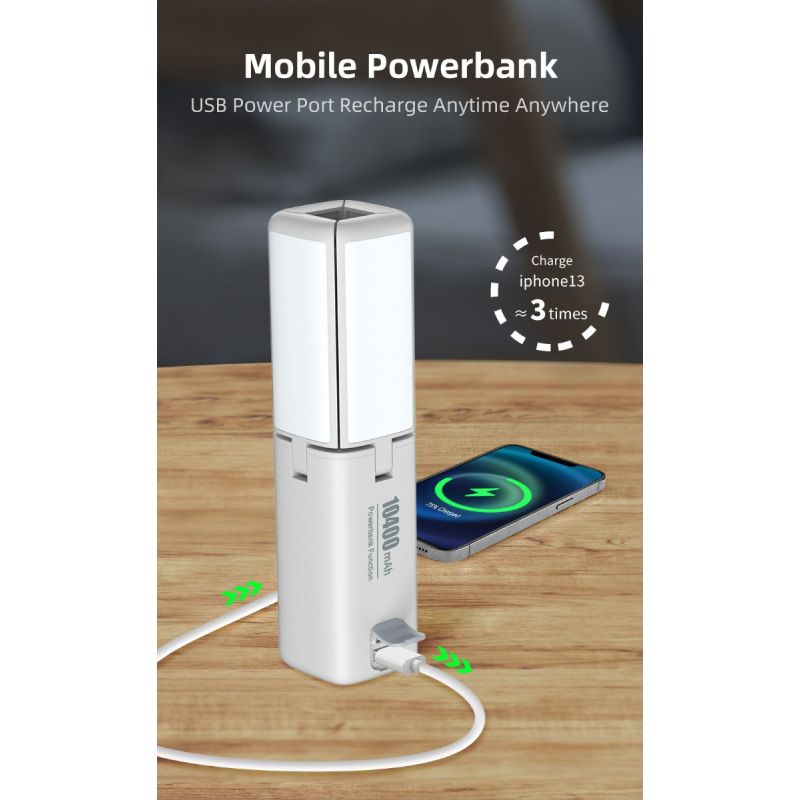 Klarus CL2 750 Lumen Freefolding Campinglicht augenschonende vielseitige Lampe mit 7 Lichtmodi und einstellbarem Winkel