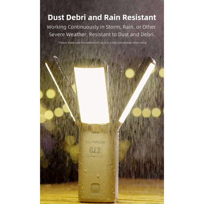 Klarus CL2 750 Lumen Freefolding Campinglicht augenschonende vielseitige Lampe mit 7 Lichtmodi und einstellbarem Winkel