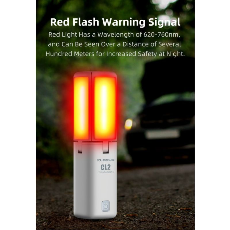 Klarus CL2 750 Lumen Freefolding Campinglicht augenschonende vielseitige Lampe mit 7 Lichtmodi und einstellbarem Winkel