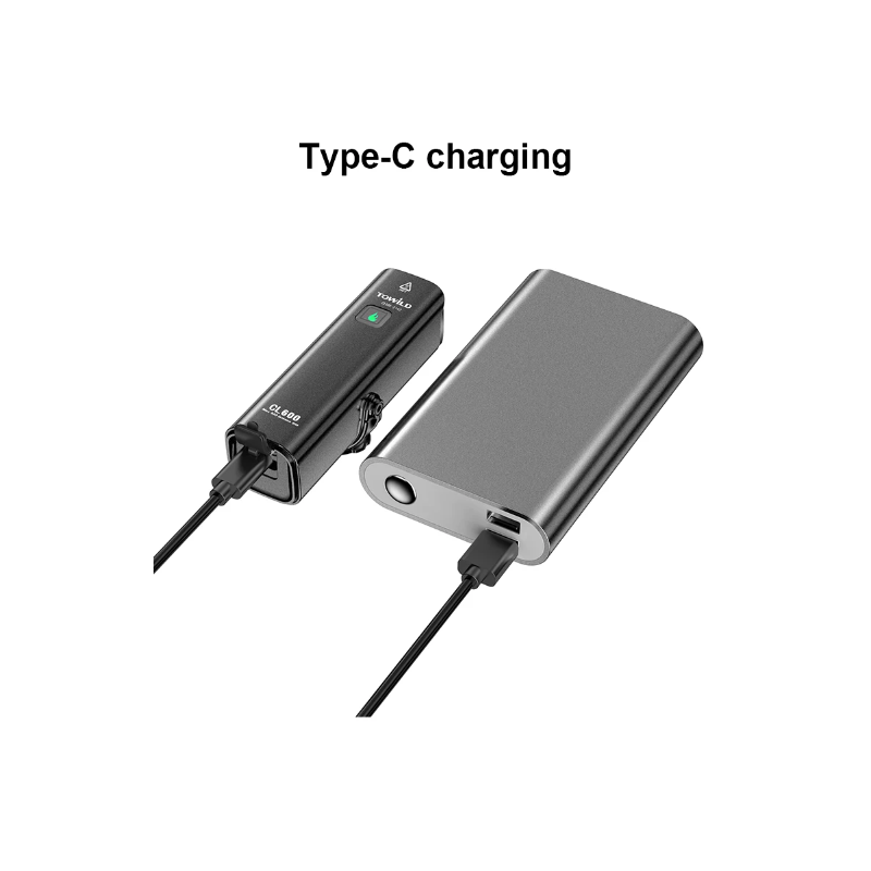 TOWILD CL600 Fahrradlicht Frontlampe LED USB wiederaufladbar 2000mAh wasserdichtes Design hohe Lumen