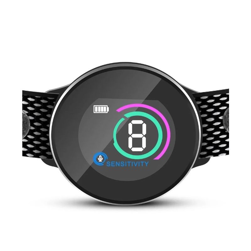 Intelligentes automatisches Anti-Bell-Hundehalsband mit fortschrittlichem Bellalgorithmus Wiederaufladbarer Rindenstopper