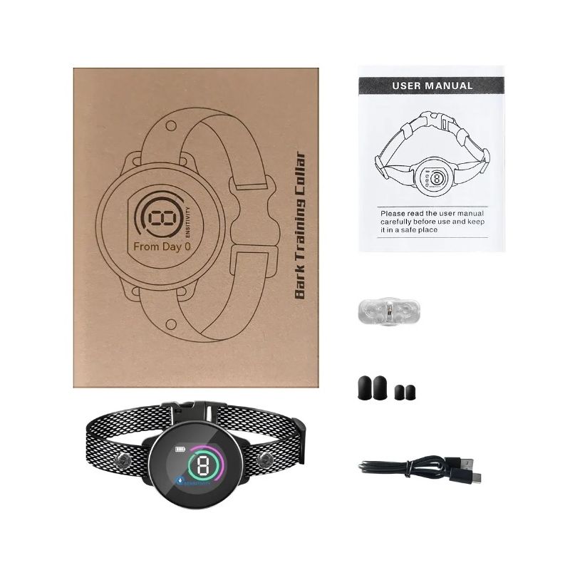 Intelligentes automatisches Anti-Bell-Hundehalsband mit fortschrittlichem Bellalgorithmus Wiederaufladbarer Rindenstopper