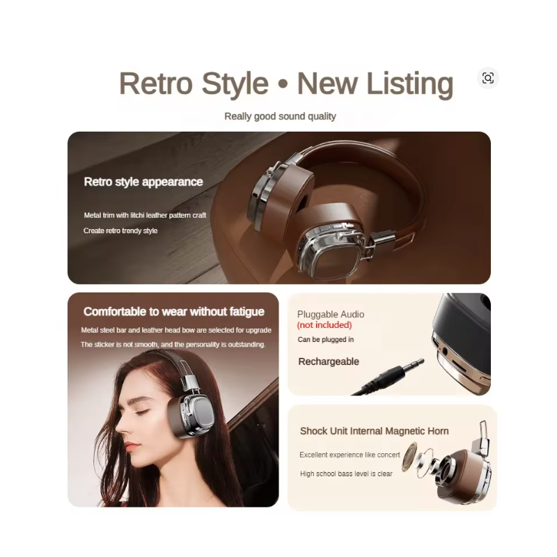 Major III Kabellose Bluetooth-Ohrhörer Kristallklare Gespräche Dual-Mikrofon ENC Komfortbetontes Design