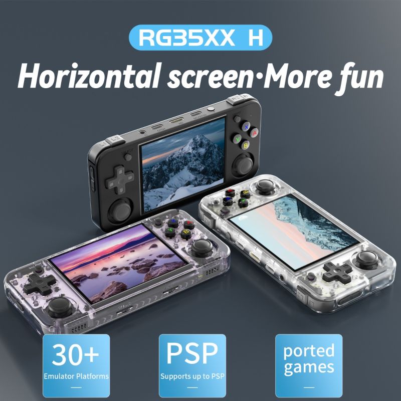 ANBERNIC RG35XX H Handheld-Spielekonsole mit 5000 klassischen Spielen Retro-Gaming IPS-Display kostenlos