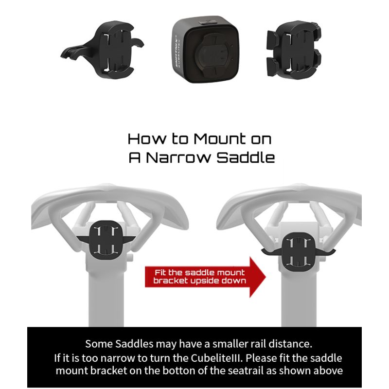 Enfitnix Cubelite III Smart Rücklicht 30 Lumen Fahrradsicherheit Ultrahelles Nachtwarnlicht USB-Aufladung