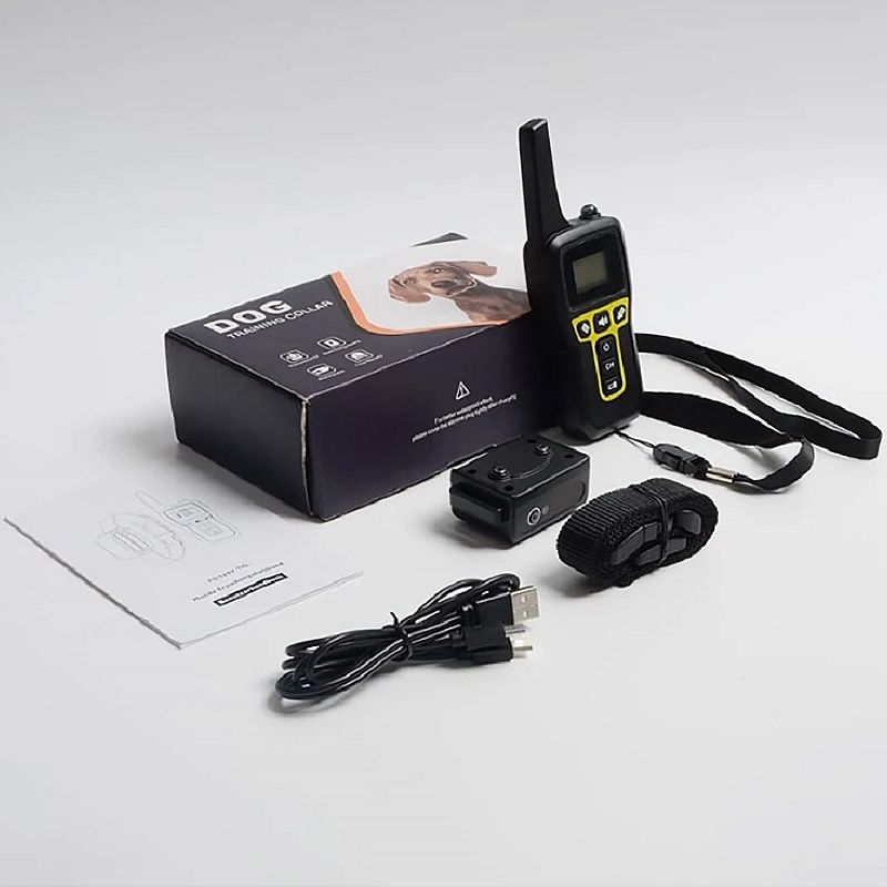 1000m Elektrische Hund Ausbildung Kragen Vielseitiges Haustier Ausbildung Werkzeug mit Sicherheits Keylock Funktion