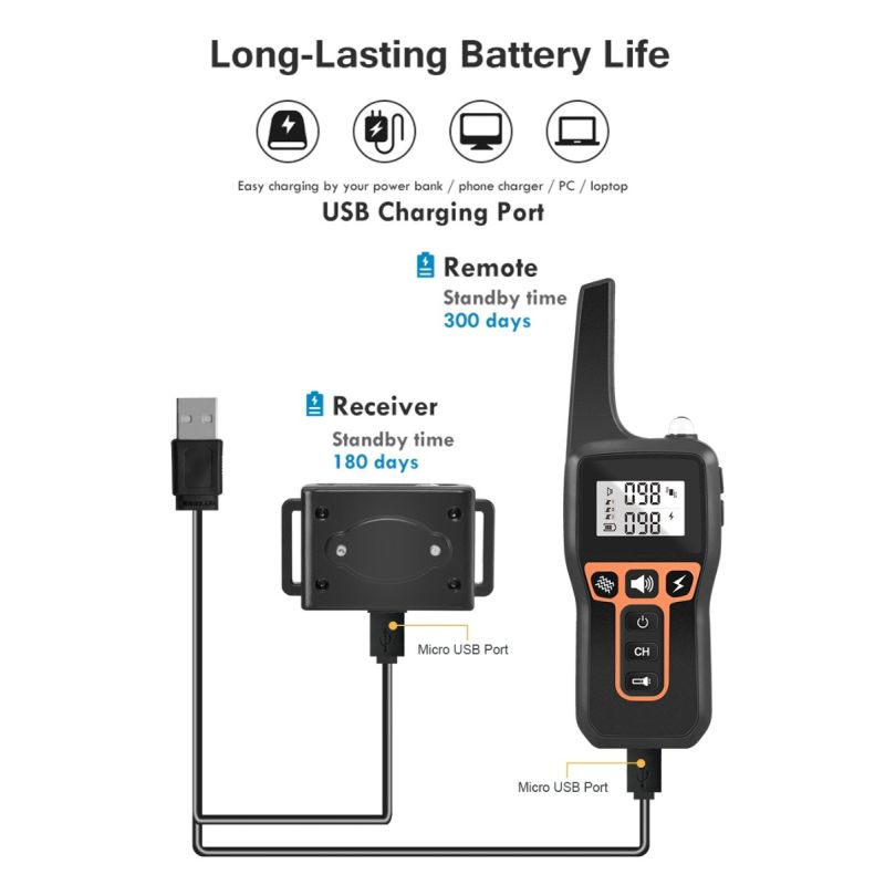 1000m Elektrische Hund Ausbildung Kragen Vielseitiges Haustier Ausbildung Werkzeug mit Sicherheits Keylock Funktion