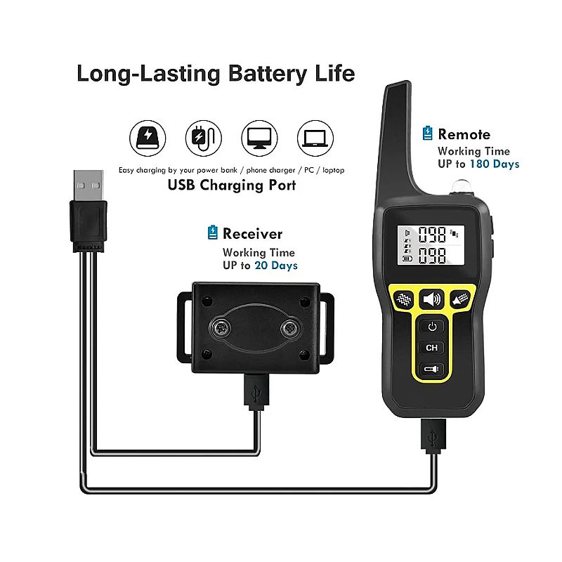 1000m Elektrische Hund Ausbildung Kragen Vielseitiges Haustier Ausbildung Werkzeug mit Sicherheits Keylock Funktion