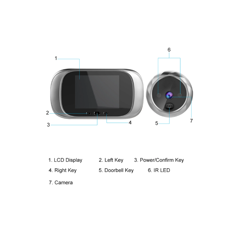 Digitaler Türspion DD1 - 2,8