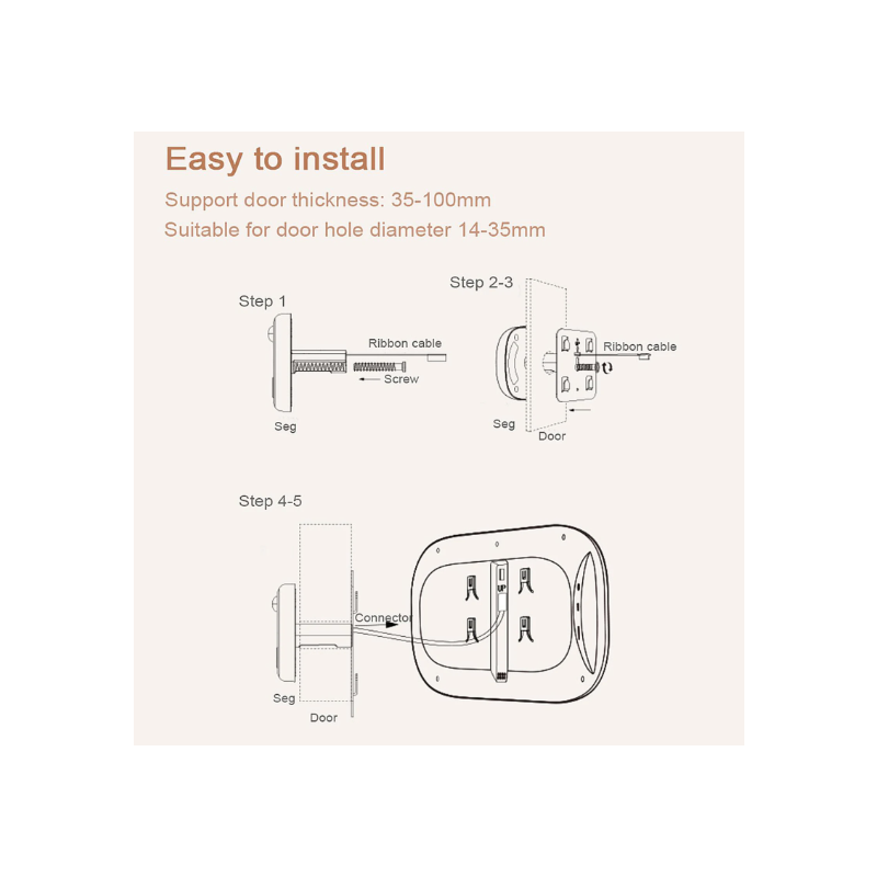 Digitaler Türspion DD1 - 2,8