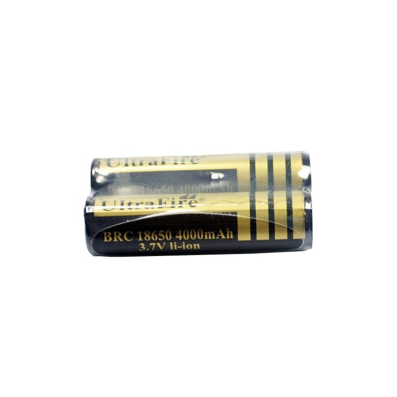 Ultrafire BRC 18650 4000mAh Li-Ion Batterien Paar hohe Kapazität für LED Taschenlampen umweltfreundlich