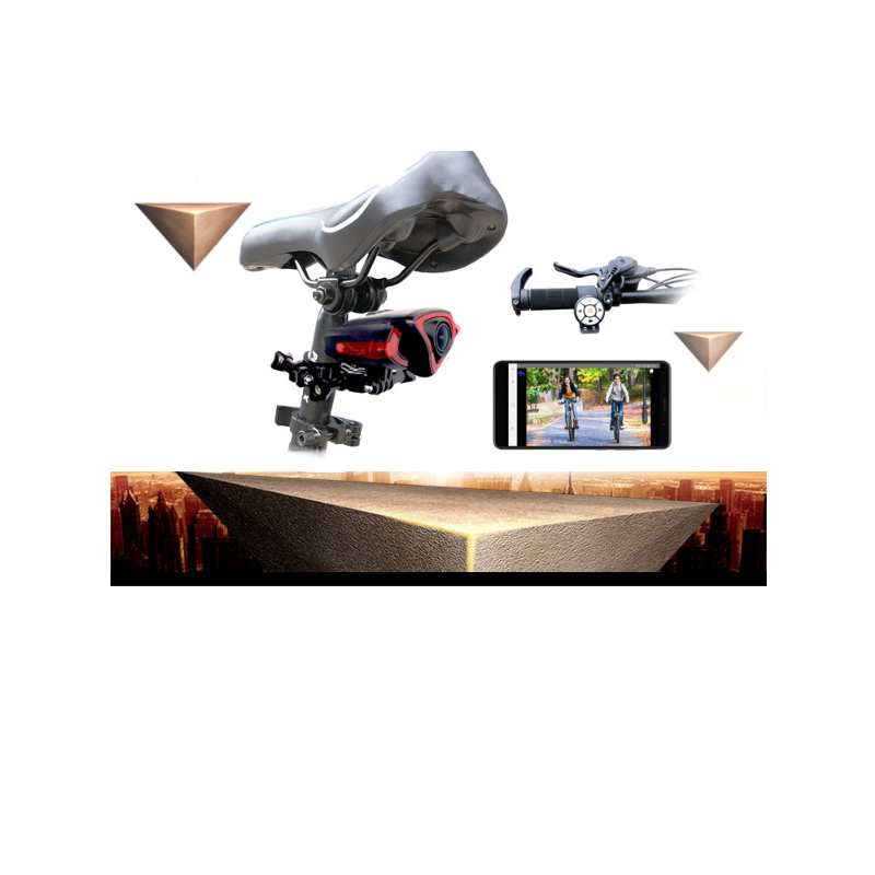 Fahrrad-Rücklicht-Recorder mit 1080P-Kamera Intelligente drahtlose Fernbedienung Fahrradsicherheit Zubehör