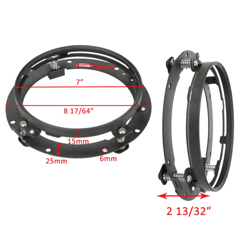 7 Zoll Motorrad LED Scheinwerfer Harley Jeep Wrangler Offroad 75W IP67 Wasserdicht Beam DRL Zubehör