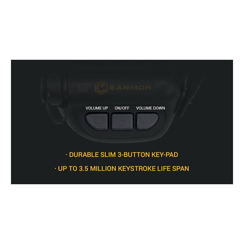 EARMOR M32 MOD1 Schieß-Ohrenschützer Taktische Kopfhörer Gehörschutz mit Geräuschreduzierungstechnologie
