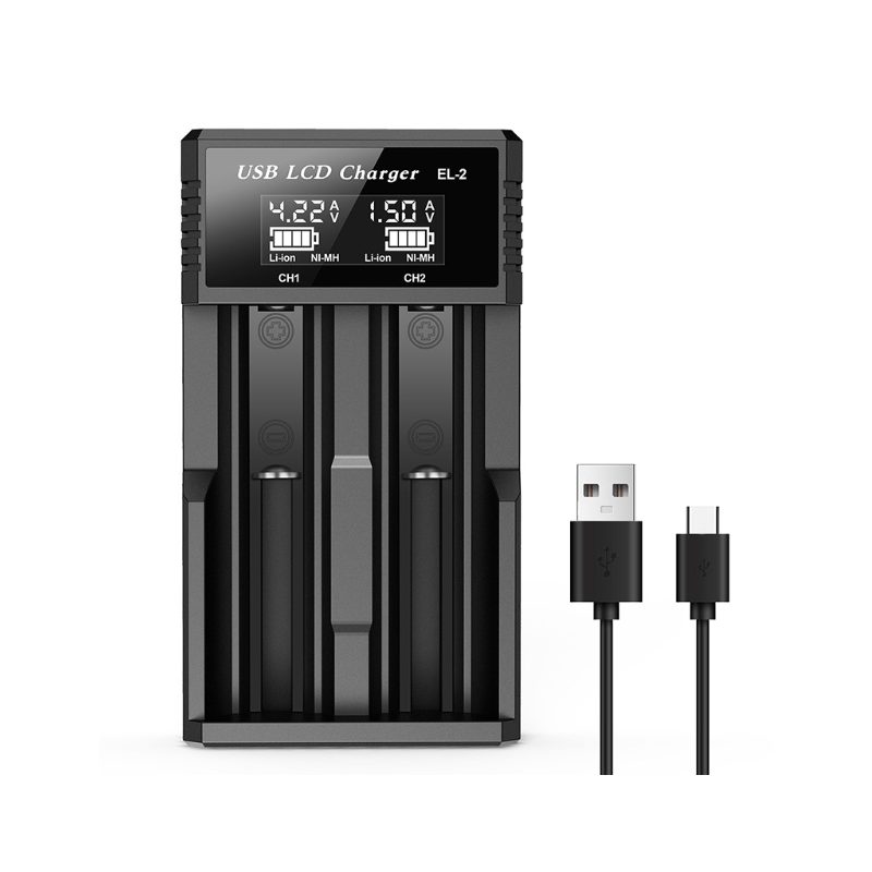 Vielseitiges USB LCD Batterie Smart Ladegerät für 18650 3,7 V und Ni-MH AA AAA mit intelligenter Ladestatusanzeige
